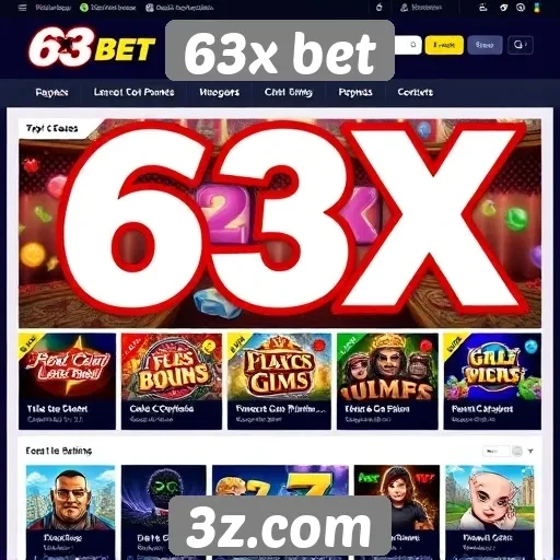 Acessibilidade e usabilidade do site 63x bet